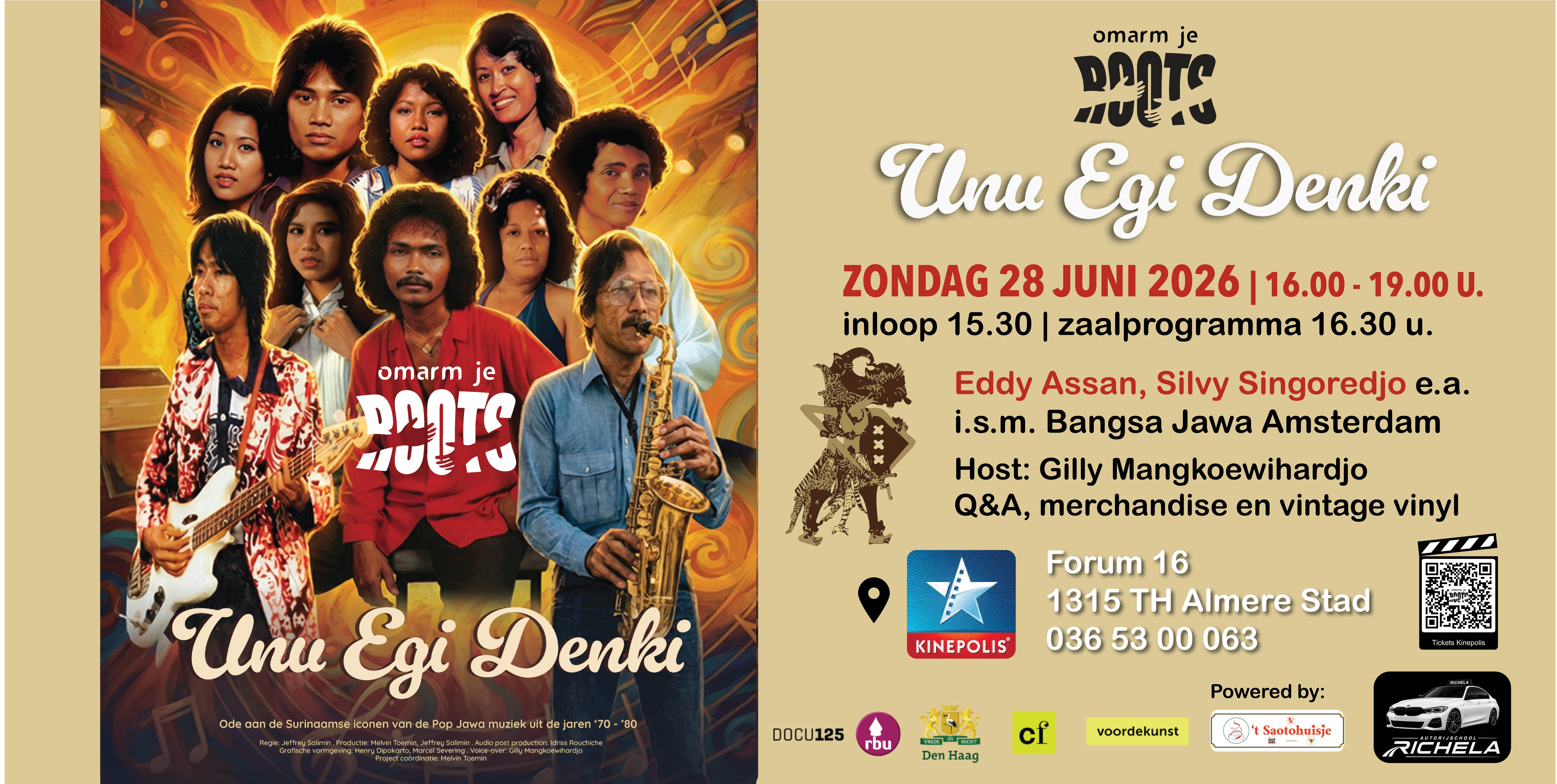 documentaire Omarm Je Roots | Unu Egi Denki naar Almere